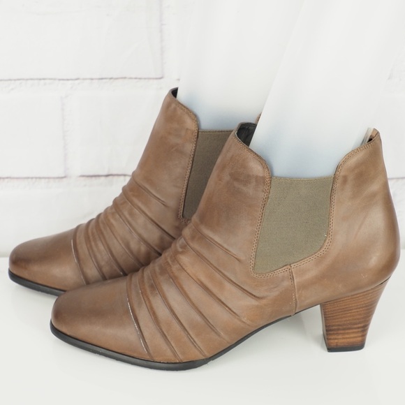 Ros Hommerson sz 12 brown leather booties - Picture 2 of 10